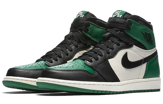 555088 302 Air Jordan 1 Retro High Pine Green
