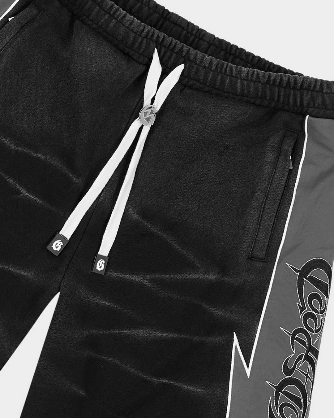 Godspeed Halftime Shorts V2 Black Acid Wash