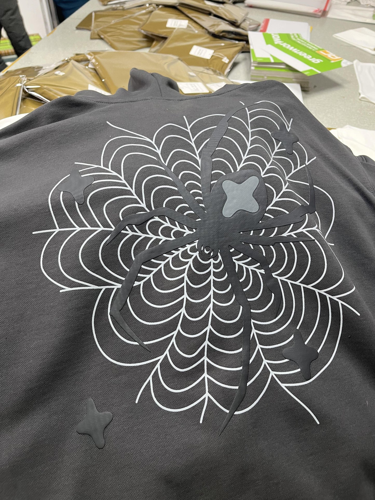 Broken P Spider Zip Up Hoodie