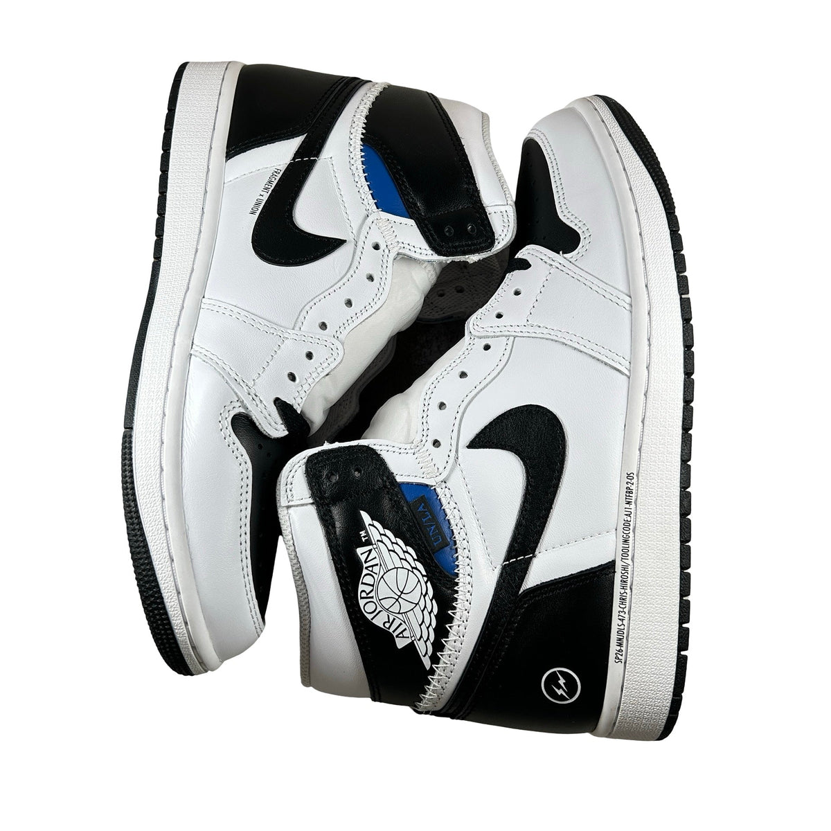 II7282 100 Air Jordan 1 Retro High OG SP Fragment x Union LA White Black