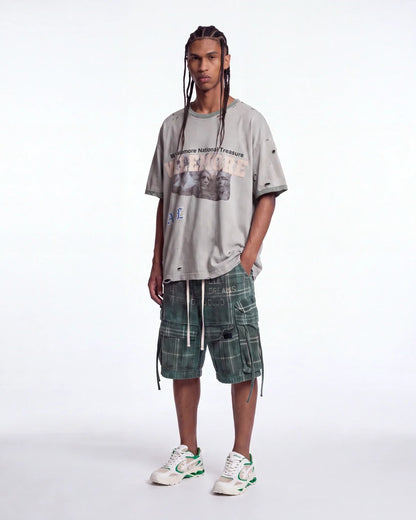Vale Forever Camp Ringer Tee Green