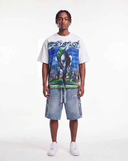 Godspeed Neighborhood Watch Tee White