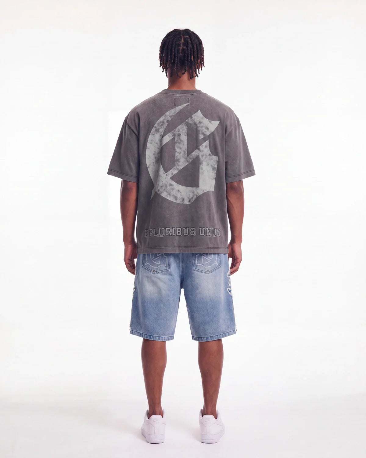 Godspeed Collegiate Tee Grey Wash