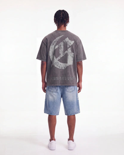 Godspeed Collegiate Tee Grey Wash