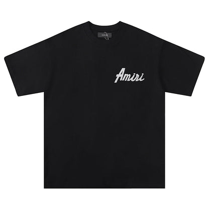 AMRI White Cotton T-shirt