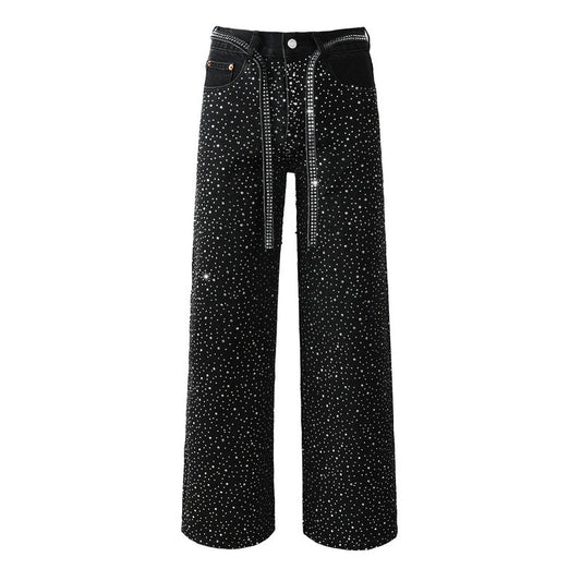 Purple Brand Crystal Diamond Jeans #9128