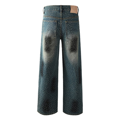 Purple Brand Crystal Diamond Jeans #106