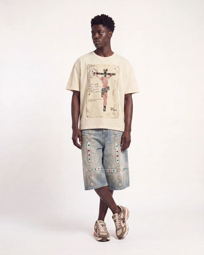 Bravest Studios Postcard Jesus Tee Cream