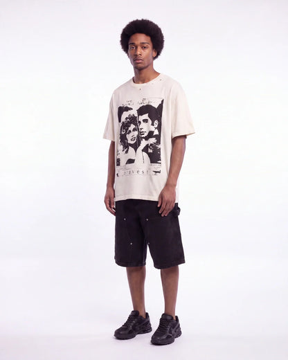 Triple Sevens Monogram Denim Shorts Black