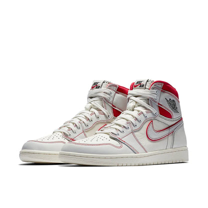 555088 160 Air Jordan 1 Retro High Phantom Gym Red