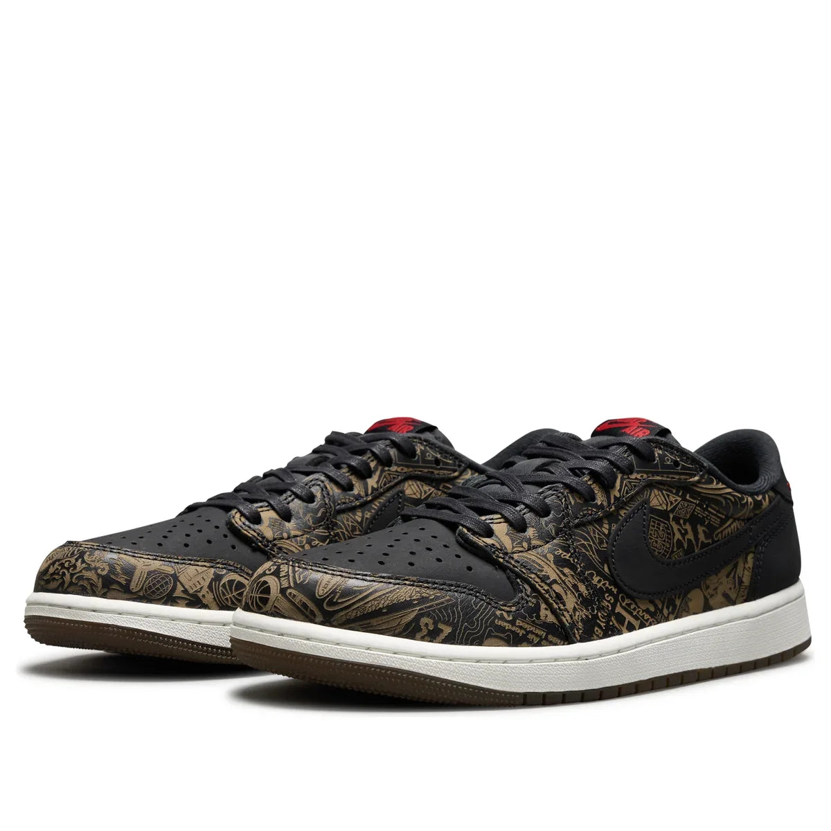 IV6750 001  Air Jordan 1 Retro Low OG Laser Black University Red