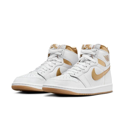 FD2596 107 Air Jordan 1 Retro High OG Metallic Gold (Women's)