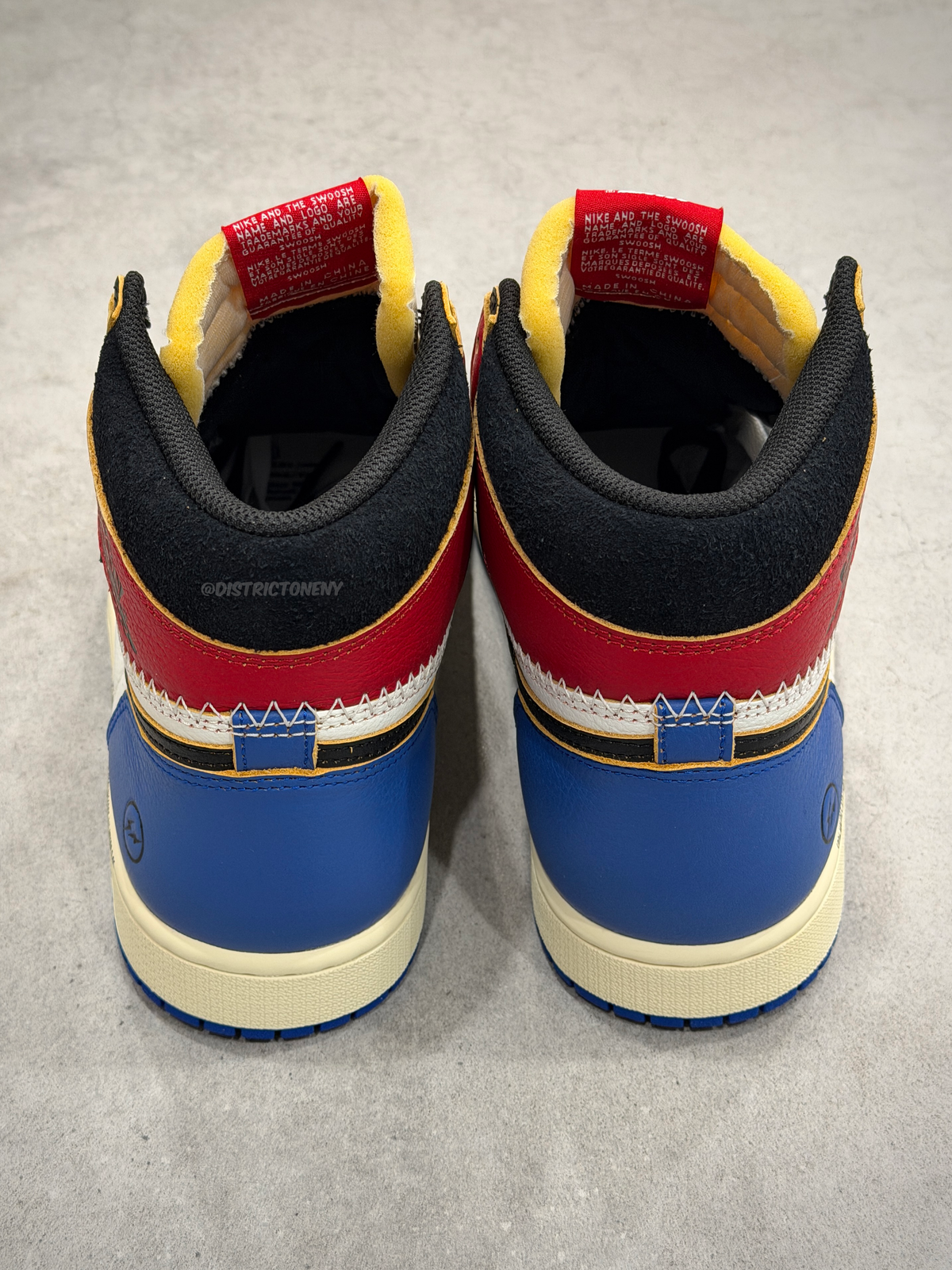 IO7847 002 Air Jordan 1 Retro High OG SP Fragment x Union LA Varsity Red Sport Royal