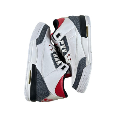 CZ6634 100 Jordan 3 Retro SE Fire Red Denim (GS) - 7 Y (Yellowing Tab)