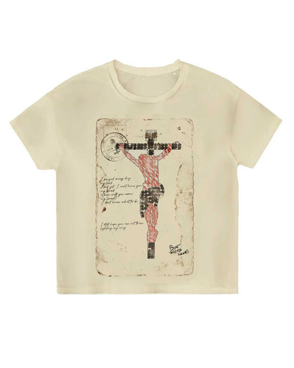 Bravest Studios Postcard Jesus Tee Cream