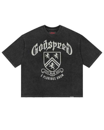 Godspeed Collegiate Tee Black Wash