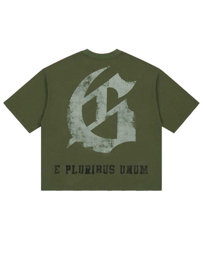 Godspeed Collegiate Tee Olive Wash