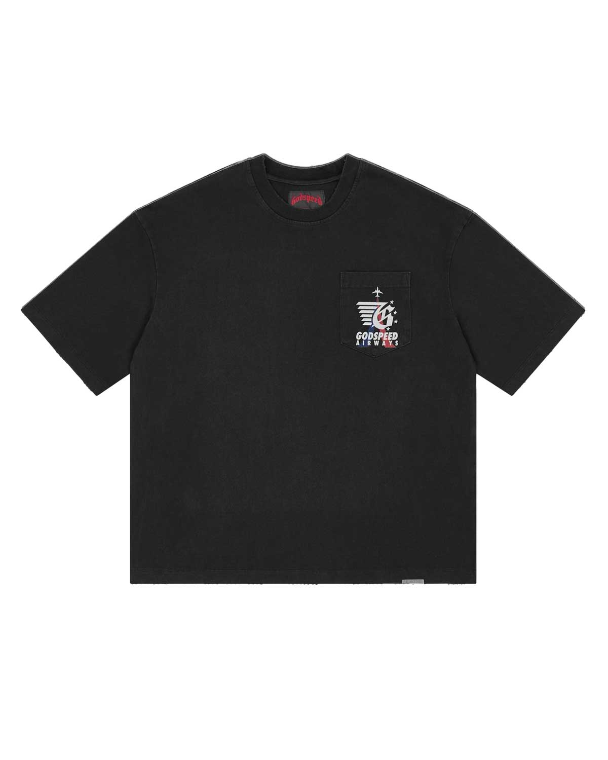 Godspeed GS Air Paris Pocket Tee Black Wash