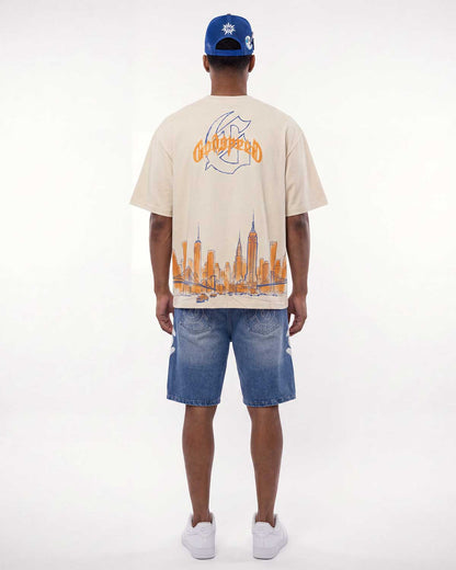 Godspeed New York Skyline Tee Bone
