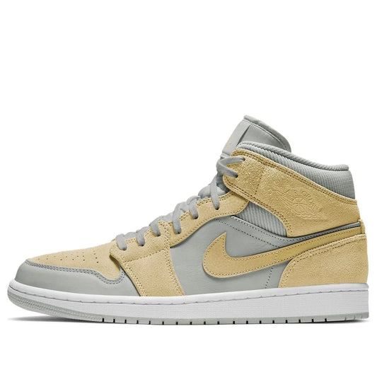 DA4666 001 Jordan 1 Mid Mixed Textures Yellow